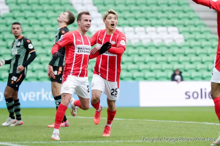 PSV wint nipt bij FC Groningen